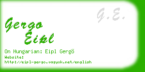 gergo eipl business card